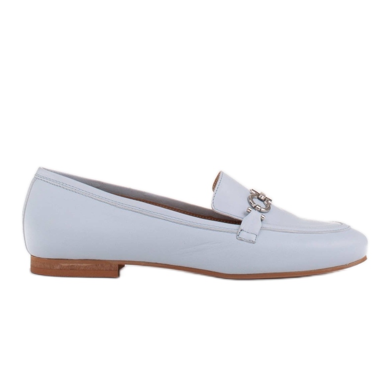 Marco Shoes Women's ballerinas loafers with embellishment blue