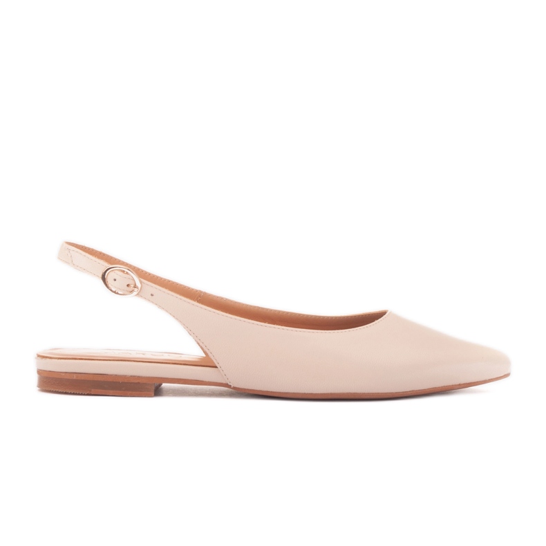 Marco Shoes Natural leather beige sandals