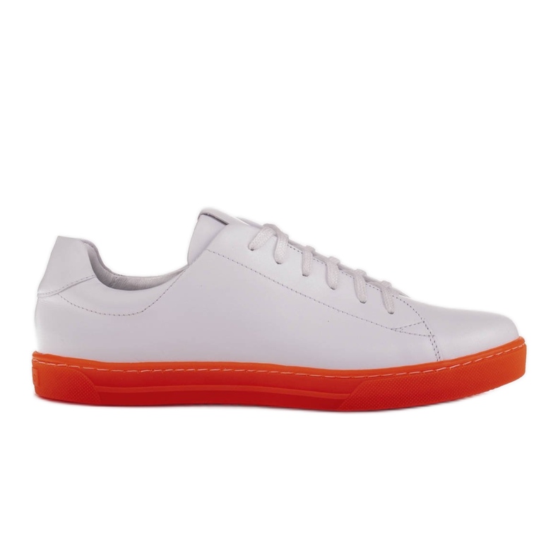 Marco Shoes Sports sneakers made of white grain leather Marco Shoes Sports sneakers made of white grain leather