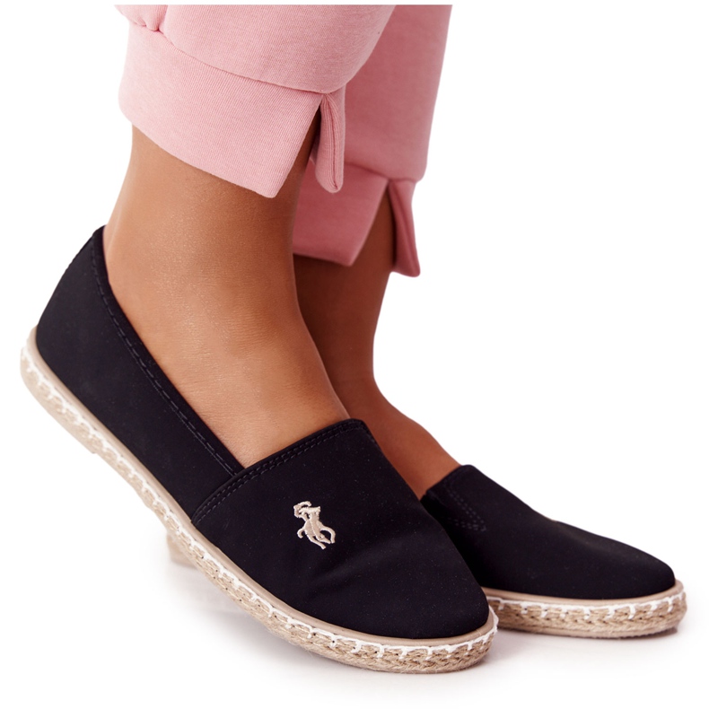 NEWS Women's Espadrilles Black Reyna