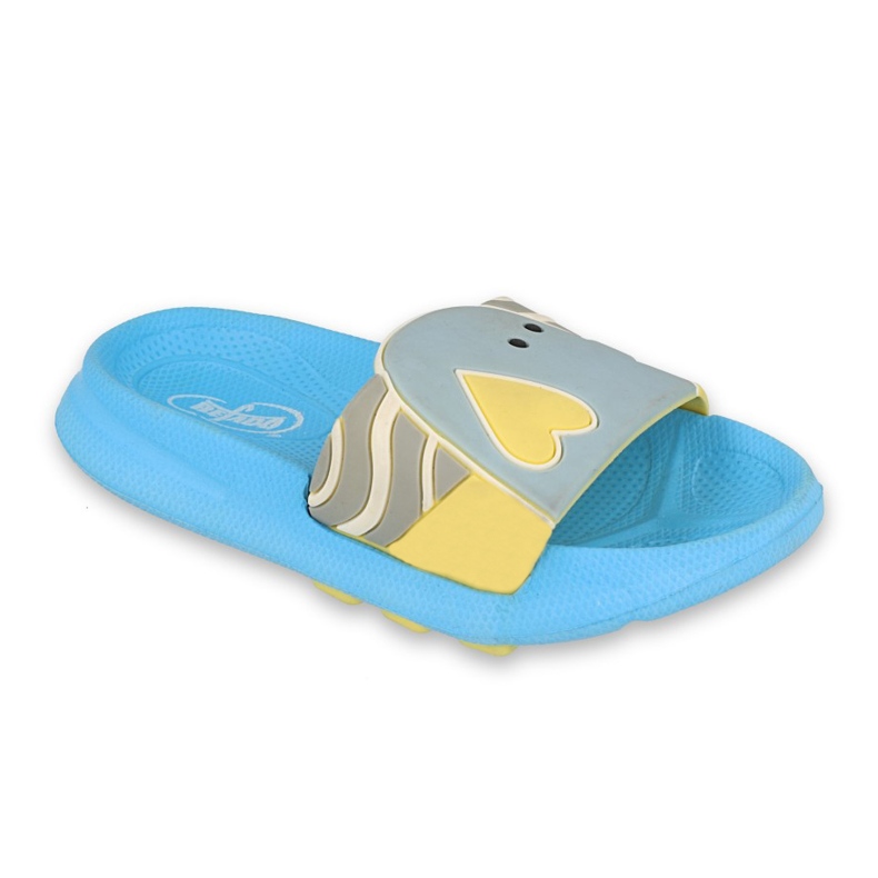 Befado children's foam slippers - blue 152X002 grey
