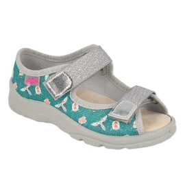 Befado children's shoes 869Y166 grey green