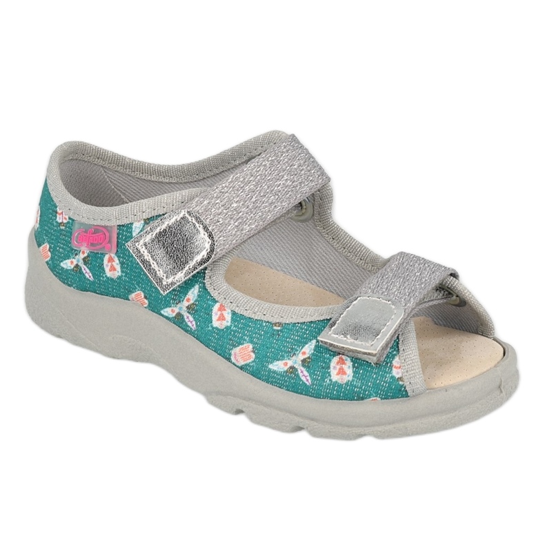 Befado children's shoes 869Y166 grey green