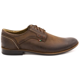 Olivier leather men's shoes 305GT brown