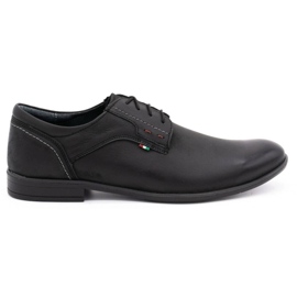 Olivier leather men's shoes 305GT black