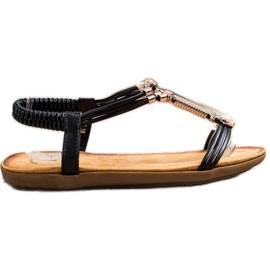 SHELOVET Elegant sandals with an elastic band black