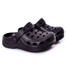 Children's Slippers Foam Crocs Black Lucas