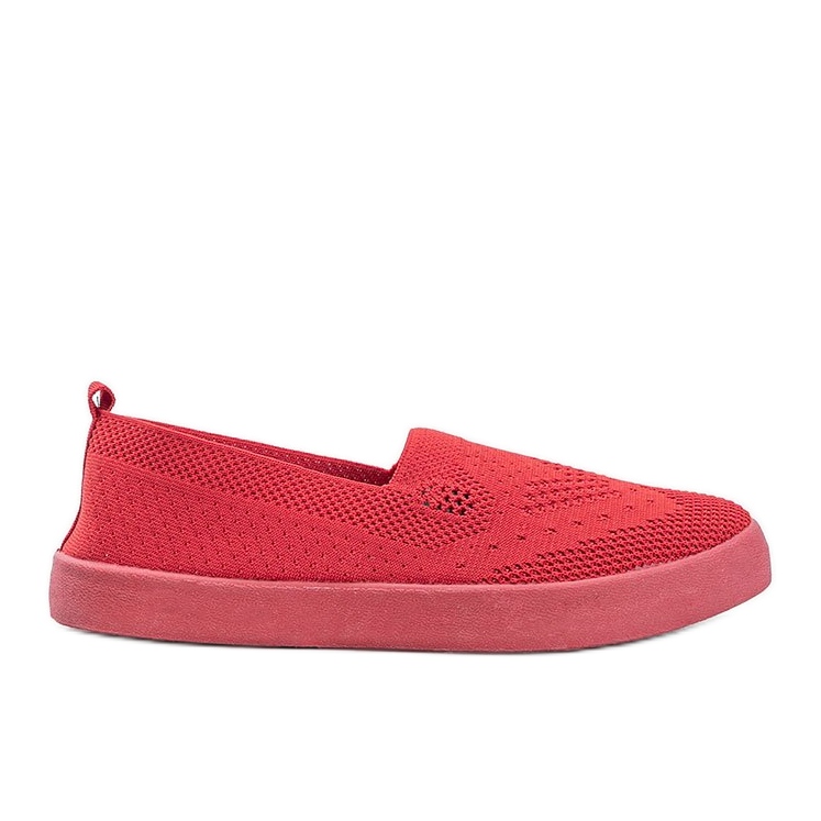 Moab Red Openwork Slip On Sneakers
