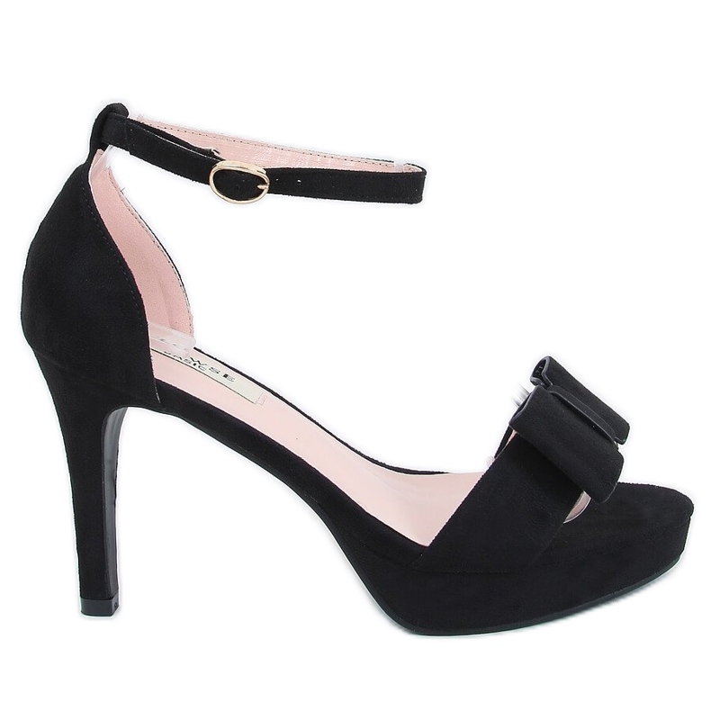 Black 9R32 Black platform sandals