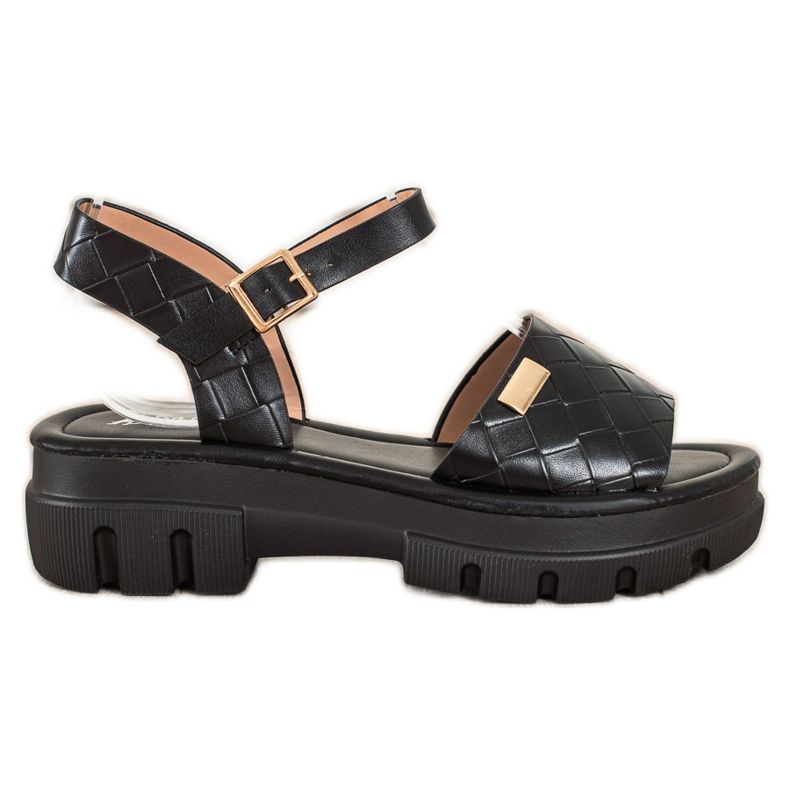 SHELOVET Sandals On The Fashion Platform black