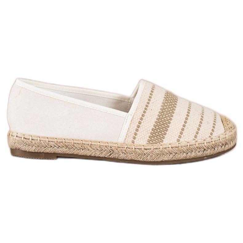 Ideal Shoes Espadrilles With Pattern beige