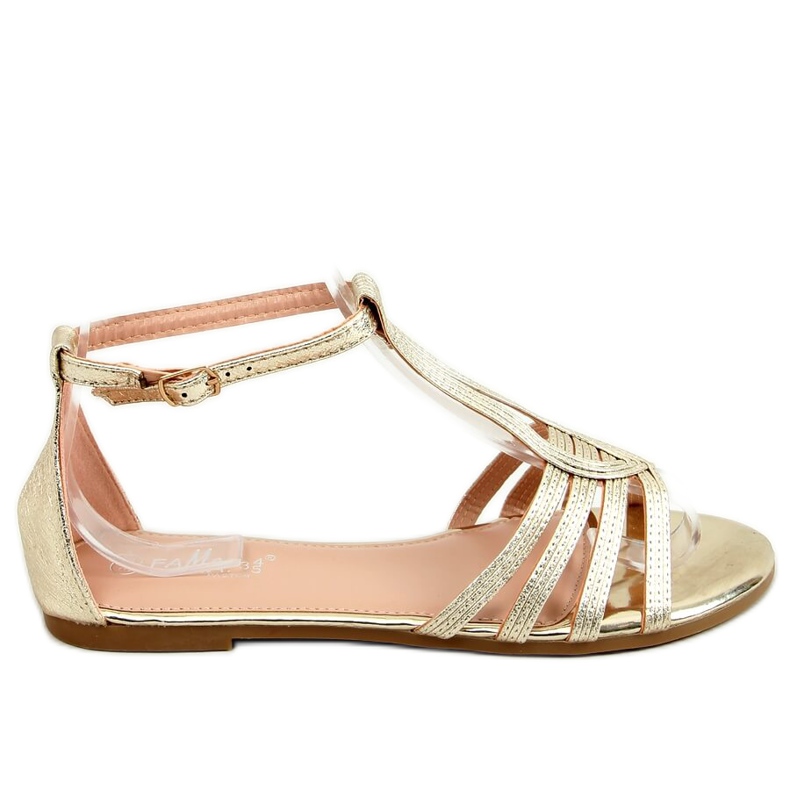 Gold women's sandals SM0024 Gold golden