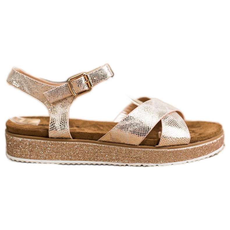Bestelle Sandals On The Glitter Platform golden