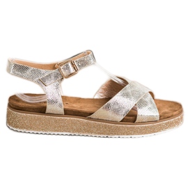 Bestelle Sandals On The Glitter Platform golden