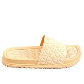 Women's beige slippers 10-251 Beige