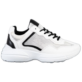 SHELOVET Sneakers With Mesh white