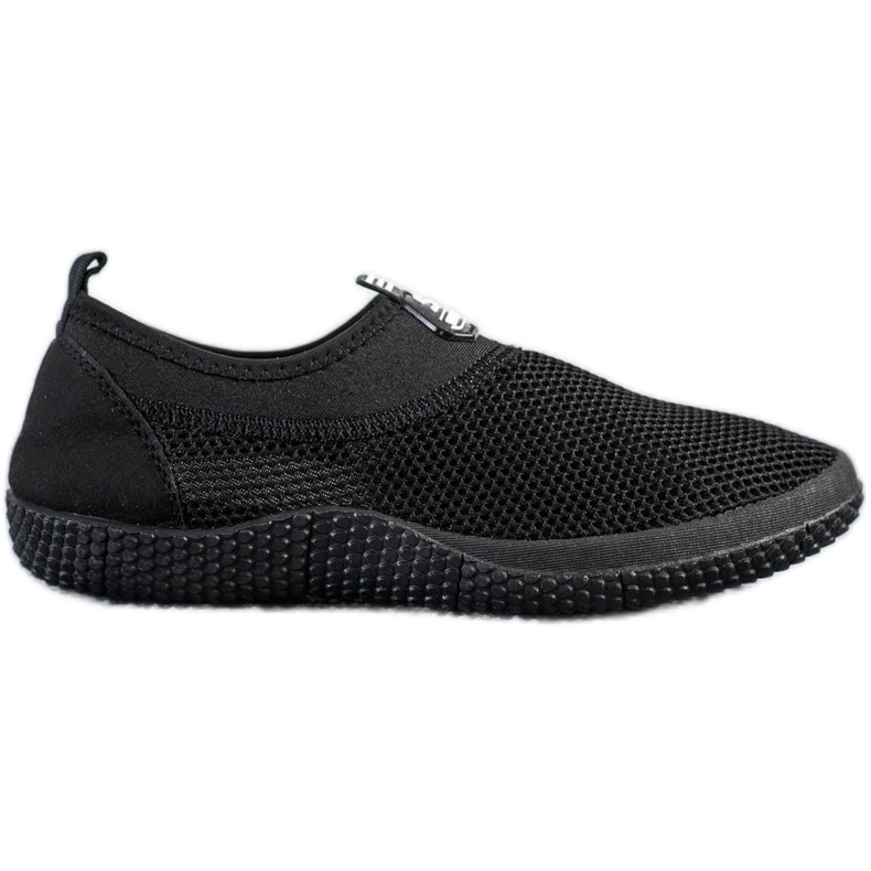SHELOVET Openwork Slip On Shoes black