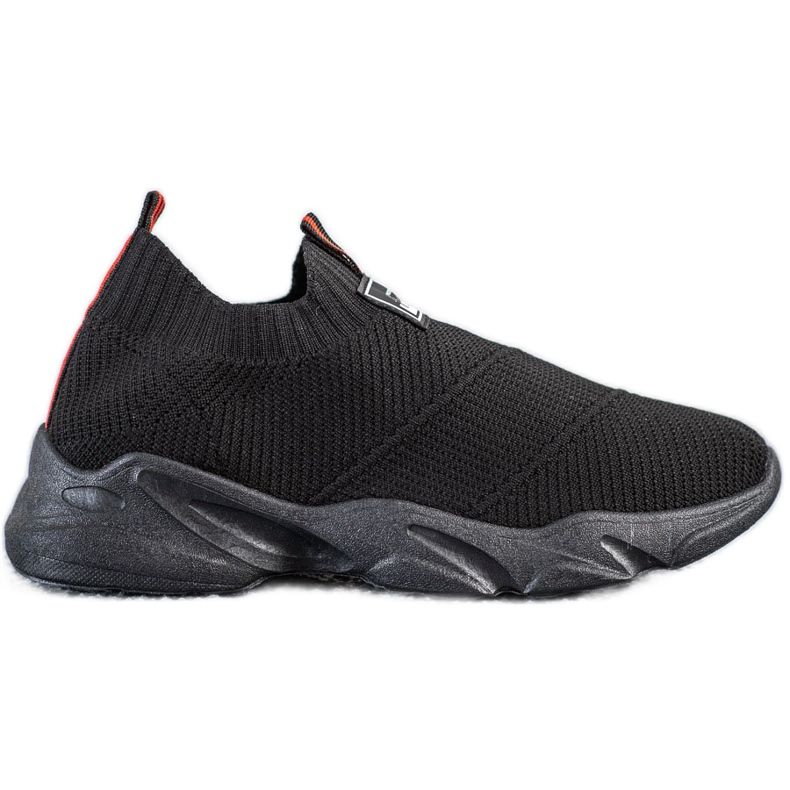 SHELOVET Fashion Black Slip-On Sneakers