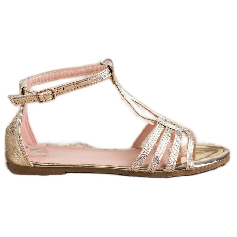 Fama Classic flat sandals golden