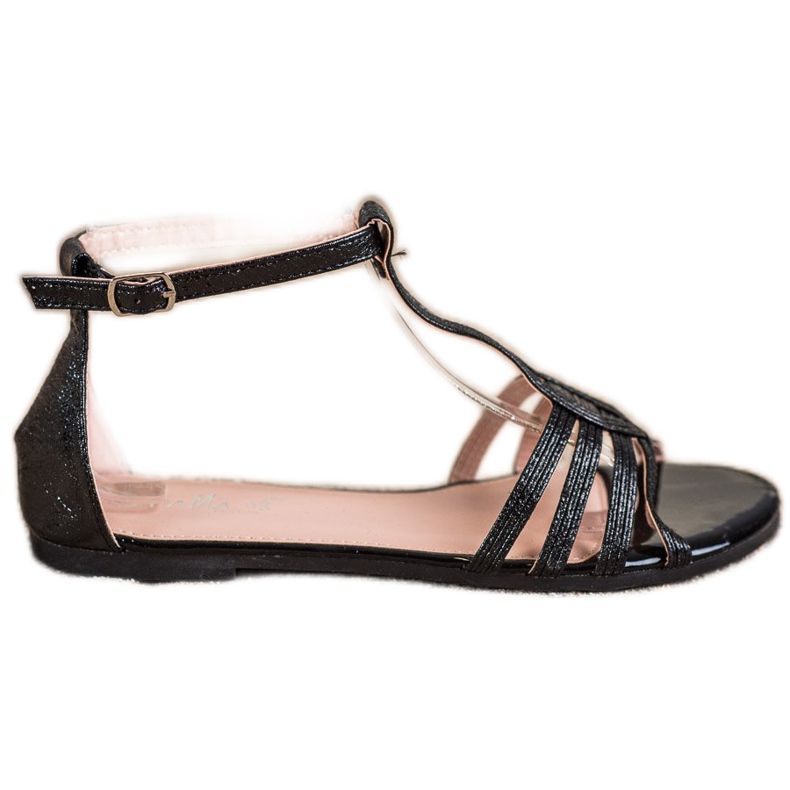 Fama Classic flat sandals black