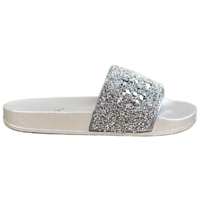 SHELOVET Slippers With Ornaments grey