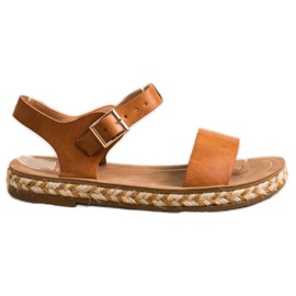 SHELOVET Comfortable brown sandals