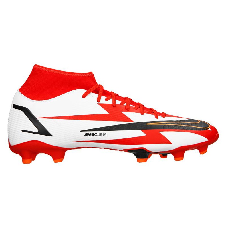 Nike Superfly 8 Academy CR7 Mg M DB2854-600 football shoes gray / silver, white, red white Nike Superfly 8 Academy CR7 Mg M DB2854-600 football shoes gray / silver, white, red white