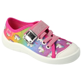 Befado children's shoes 251X178 Unicorn blue orange pink silver green Befado children's shoes 251X178 Unicorn blue orange pink silver green