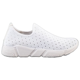 SHELOVET Openwork White Sneakers