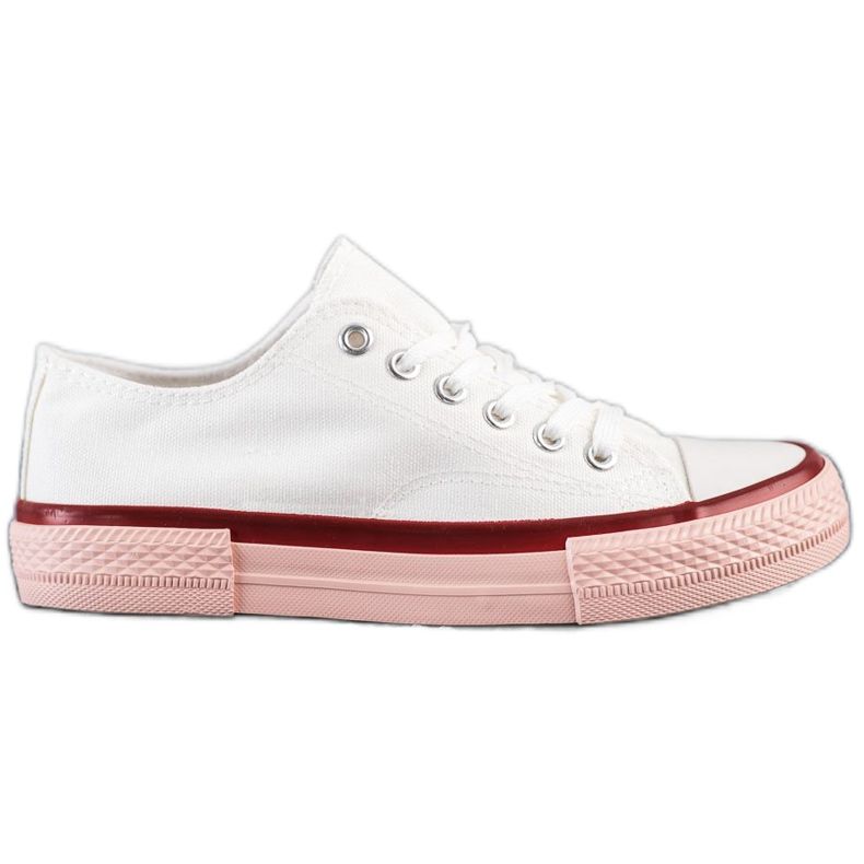 SHELOVET Sneakers On The Pink Platform white SHELOVET Sneakers On The Pink Platform white