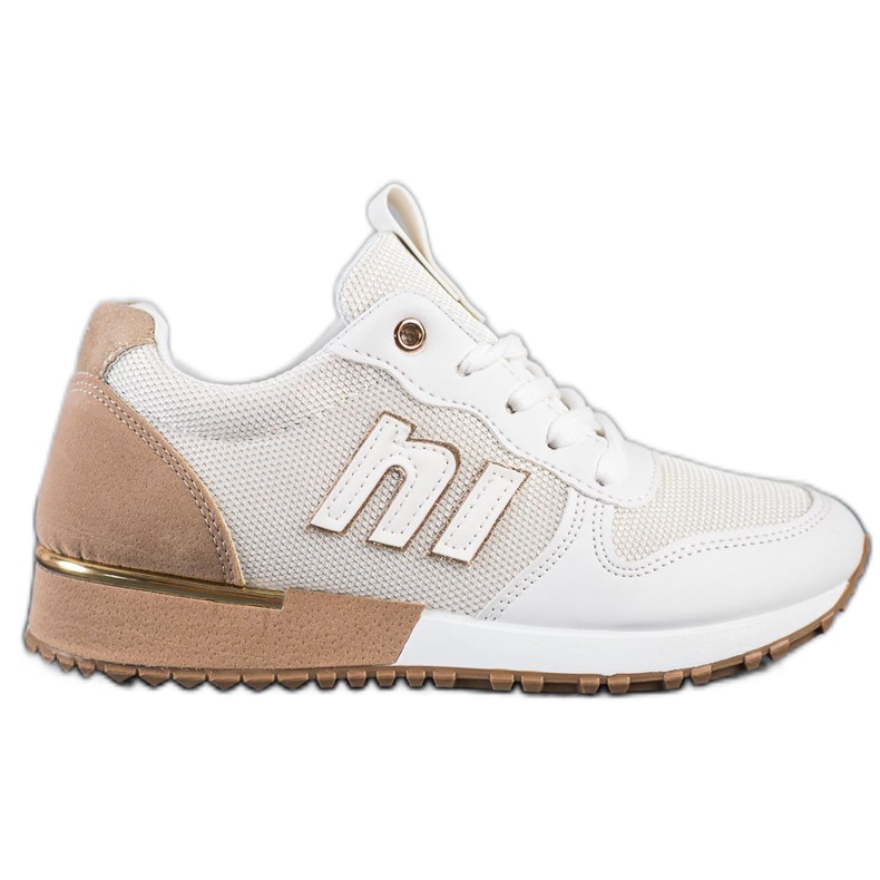 SHELOVET Classic Sneakers beige white SHELOVET Classic Sneakers beige white