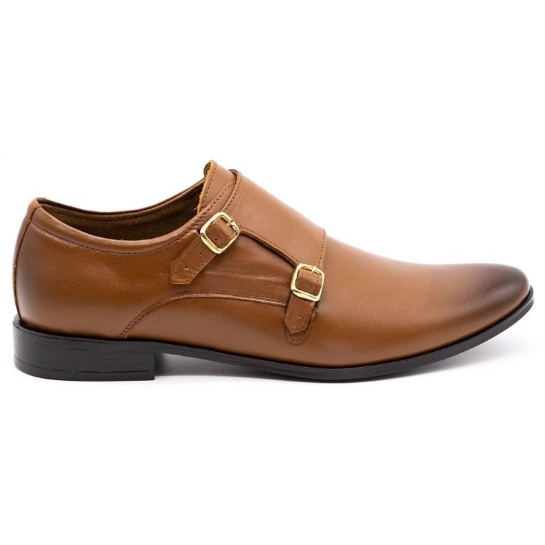 Olivier Leather formal shoes Monki 287LU light brown
