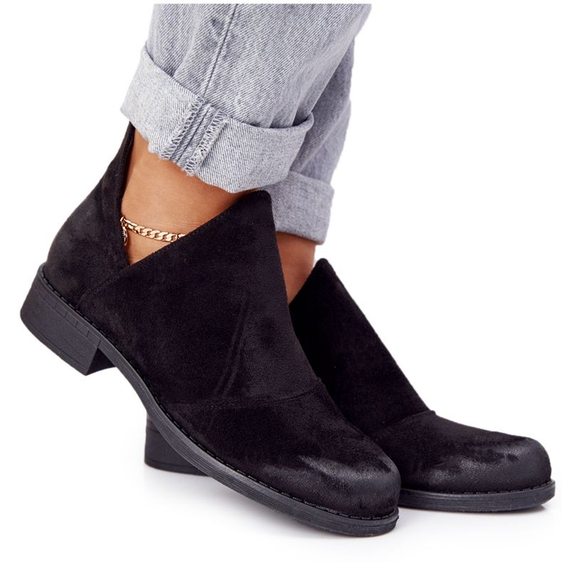 PS1 Black Hillary women's boots with cutouts