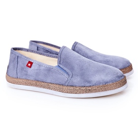 Men's Suede Espadrilles Big Star HH176004 Blue