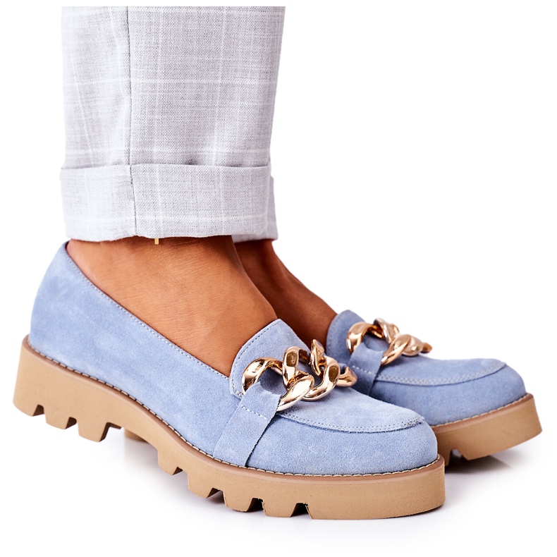 Suede loafers Lewski Shoes 3040 Blue Suede loafers Lewski Shoes 3040 Blue