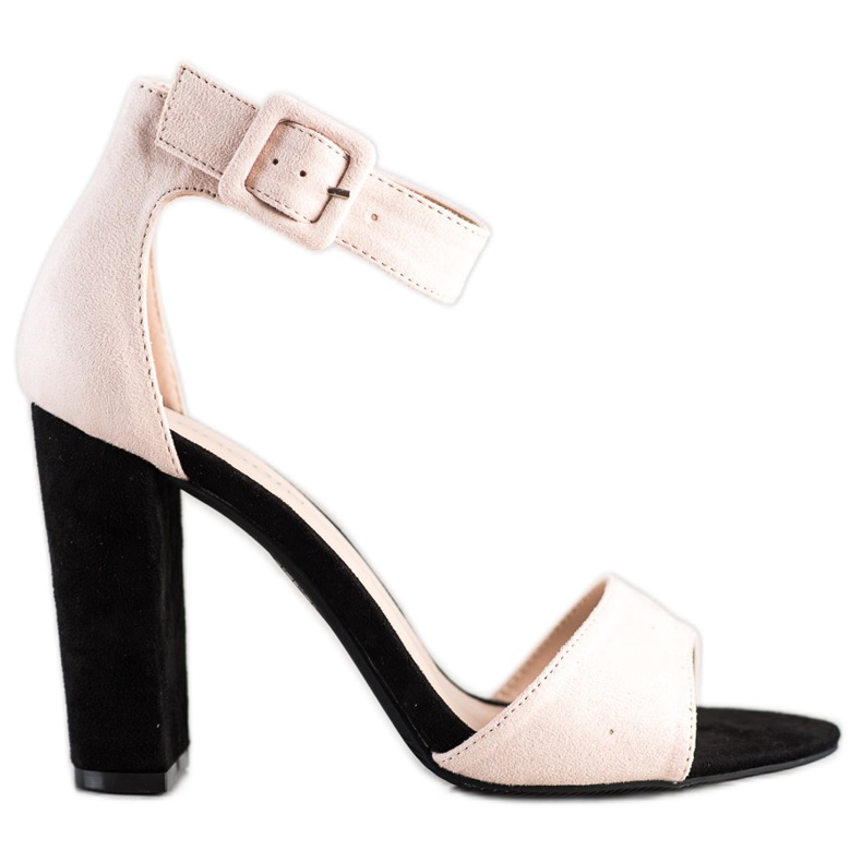 Goodin Beige Sandals On A High Post black Goodin Beige Sandals On A High Post black