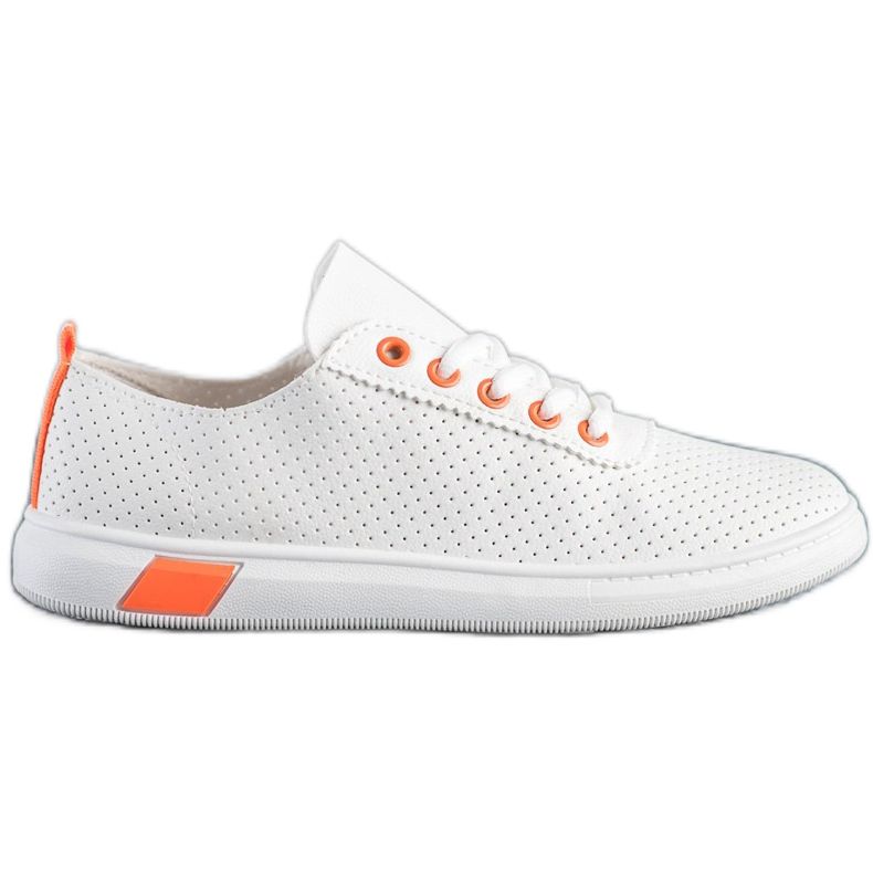 SHELOVET Openwork Sneakers white