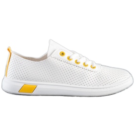 SHELOVET Openwork Sneakers white SHELOVET Openwork Sneakers white