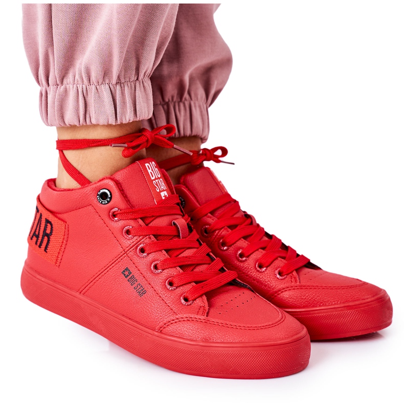 Women's Sneakers Big Star Warm Red EE274354