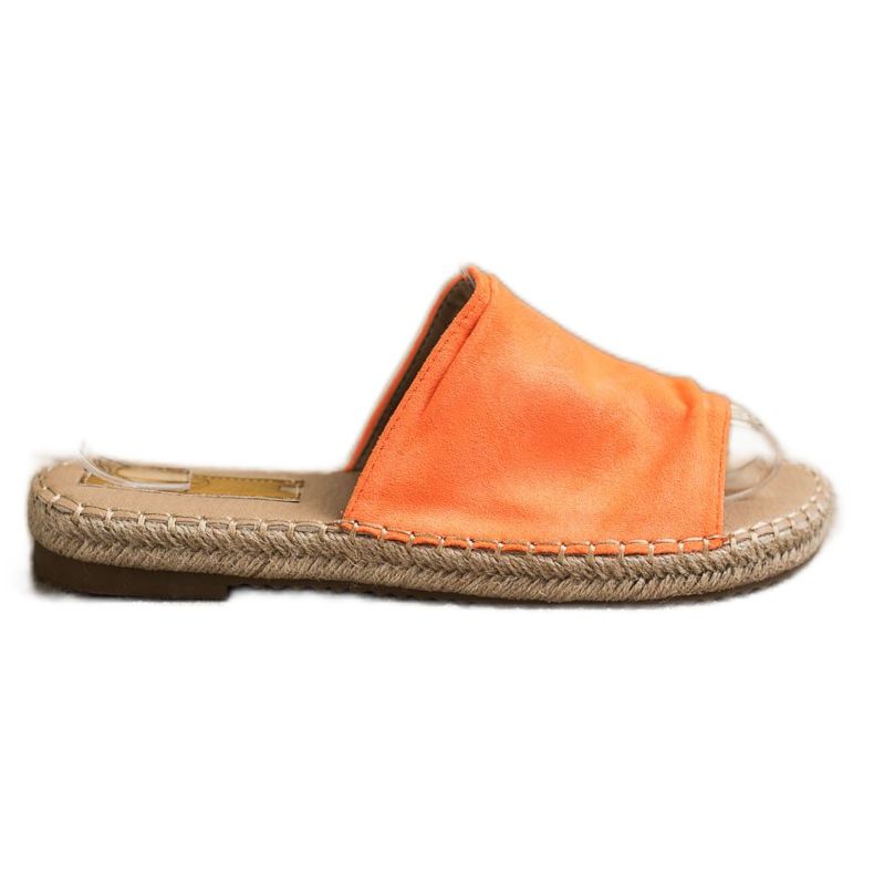 SHELOVET Classic Suede Slippers orange