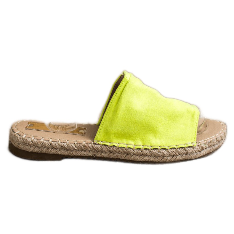 SHELOVET Classic Suede Slippers yellow SHELOVET Classic Suede Slippers yellow
