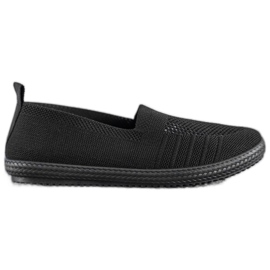 SHELOVET Openwork Slipons black