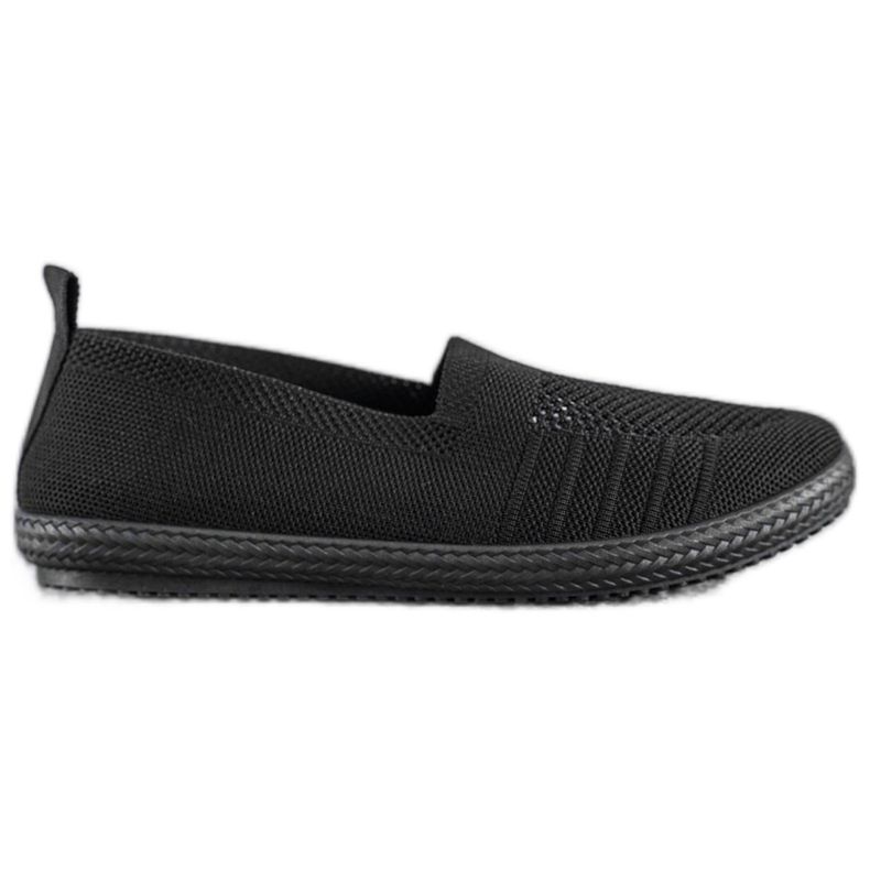 SHELOVET Openwork Slipons black