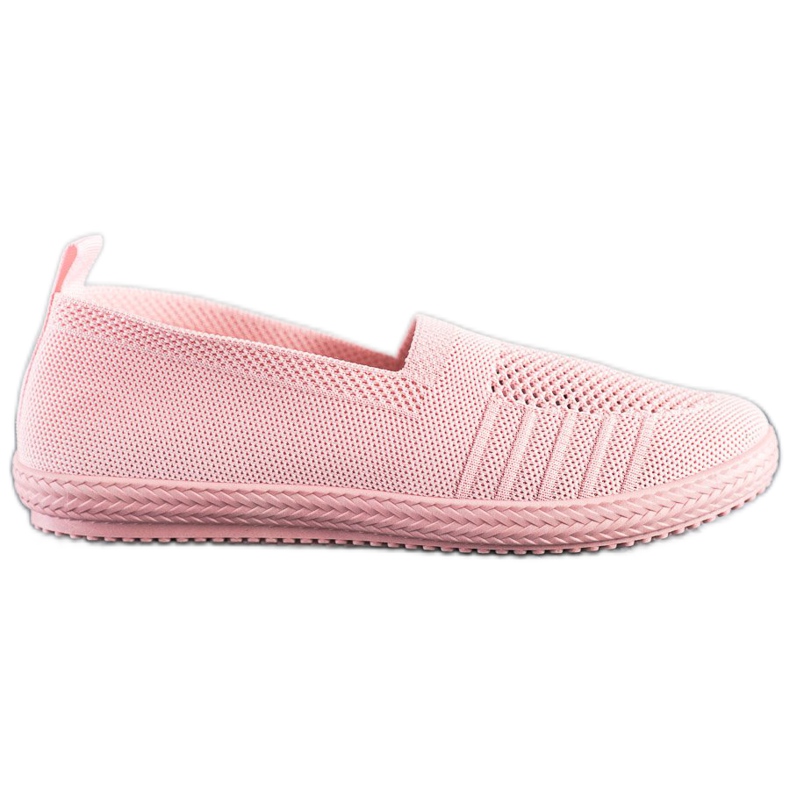 SHELOVET Openwork Slipons pink