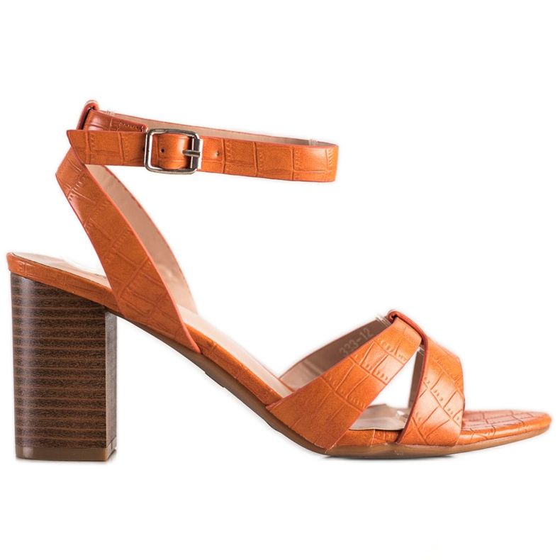Renda Stylish Sandals On A Bar orange