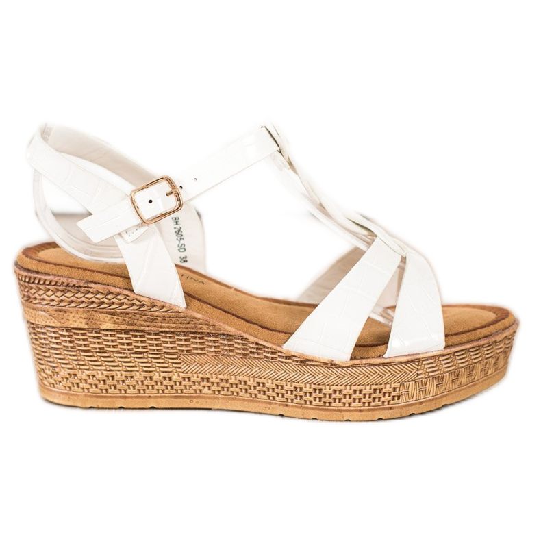 Queentina Eco Leather Sandals white Queentina Eco Leather Sandals white