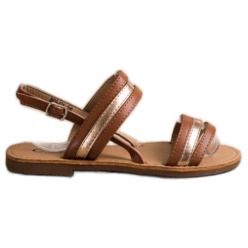 Cm Paris Flat Eco Leather Sandals brown Cm Paris Flat Eco Leather Sandals brown