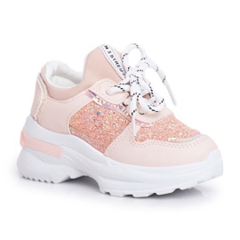 FRROCK Children's Sport Shoes with Glitter Pink Matylda FRROCK Children's Sport Shoes with Glitter Pink Matylda