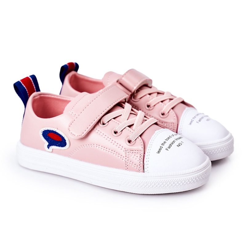 Apawwa Children's Pink Cartoon Velcro Sneakers Apawwa Children's Pink Cartoon Velcro Sneakers