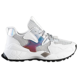 SHELOVET Fashion Sneakers With Mesh white